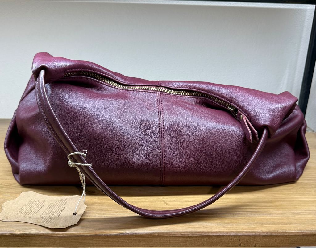 Шкіряна сумка Soft Bag Burgundy